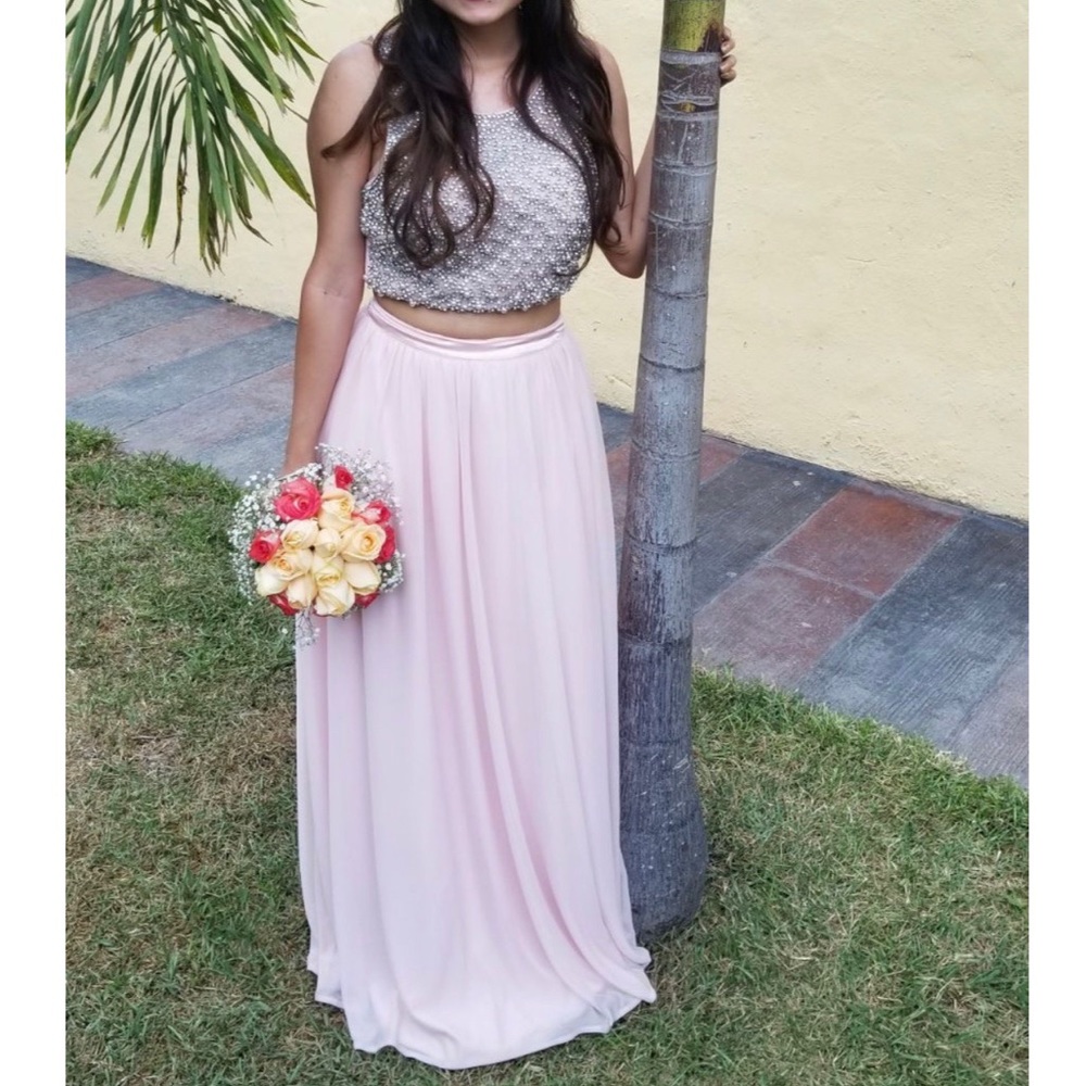 Sequin Hearts 2 Piece Prom/Wedding